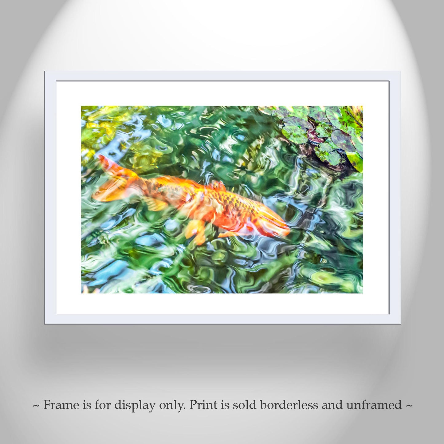 Surreal Psychedelic Fish Picture as Abstract Wall Decor