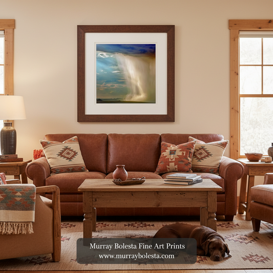 Southwestern Desert Storm Art - Tucson Arizona Monsoon Landscape Print