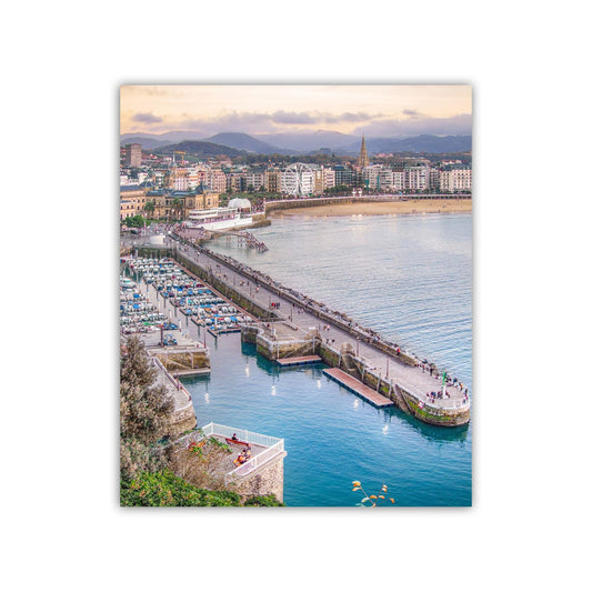 San Sebastian Spain Fine Artwork Print | Port Harbor Travel Decor