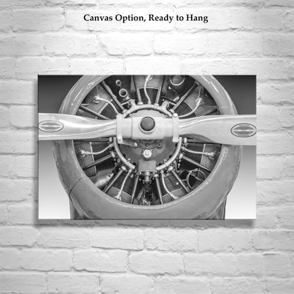 Framed Vintage Biplane Wall Decor – Gift for Pilot, Ready to Hang Art