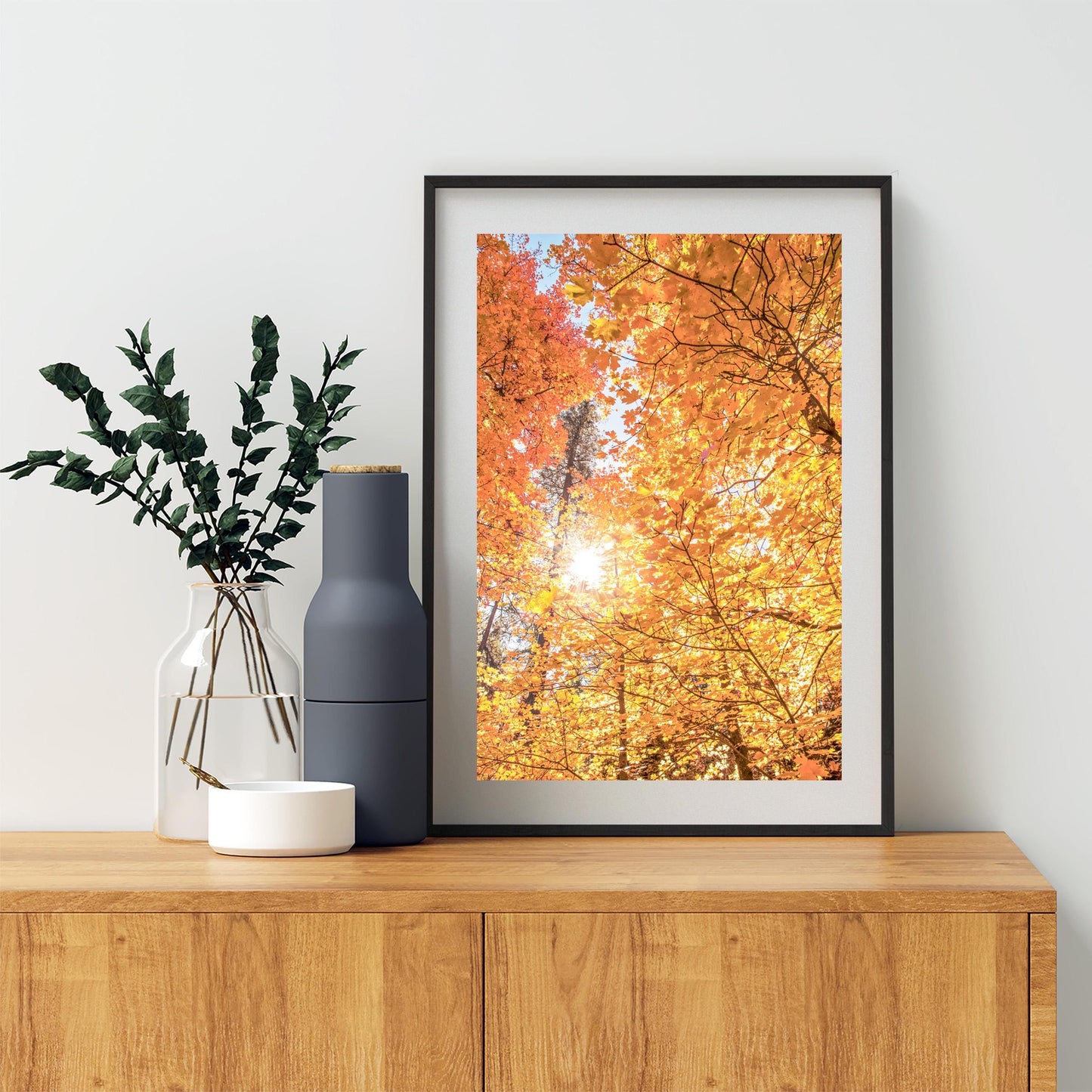 Fall Forest Fine Artwork with Autumn Leaves in Santa Catalina Mountains