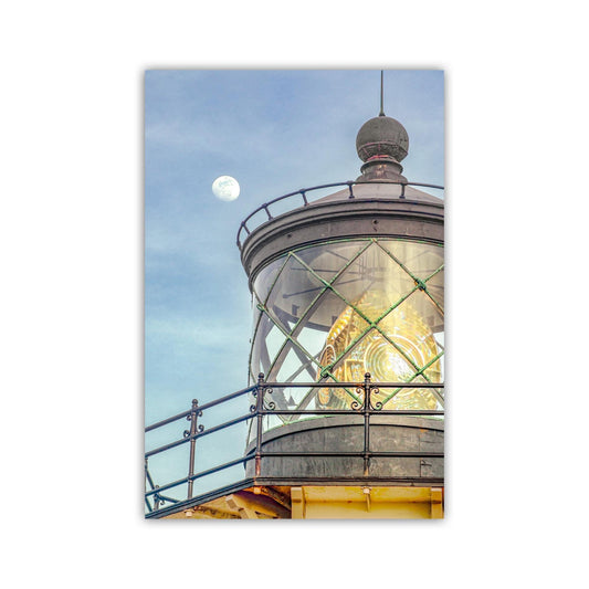 Point Cabrillo Lighthouse & Moon – Mendocino Coast Painterly Art