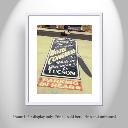 Hotel Congress Tucson Arizona Art Print as Wall Decor