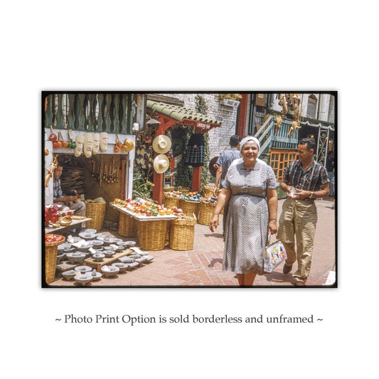 Olvera Street LA Vintage Photo Print – Historic Street Scene
