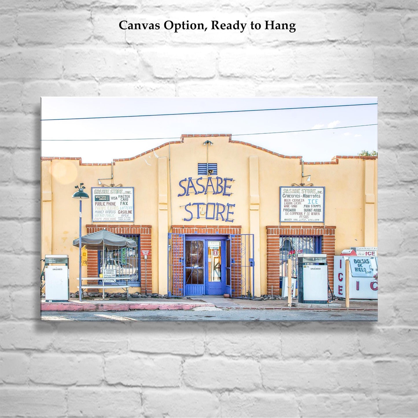 Sasabe Arizona Photograph as Small Town Art Print at Mexico Border
