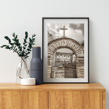 Mission San Juan Capistrano Art Print | Sepia Wall Decor