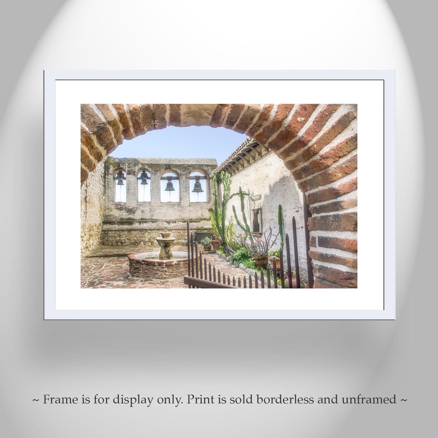 San Juan Capistrano Mission California Art Photograph | Historic Adobe Church Picture from Old California