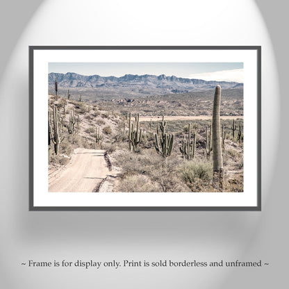 Tucson Arizona Print | Southwestern Desert Road Trip Landscape Art