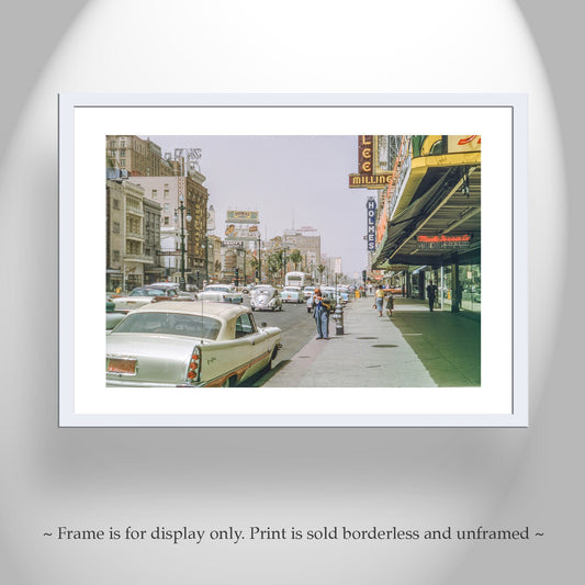 New Orleans Art Vintage Photograph of Canal Street at Mid Century