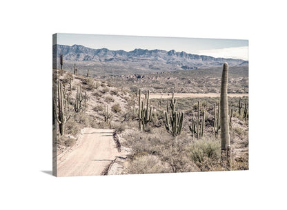 Tucson Arizona Print | Southwestern Desert Road Trip Landscape Art