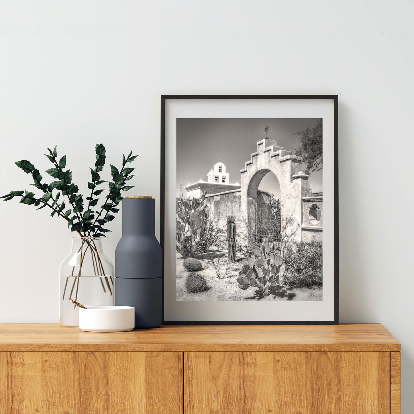 Mission San Xavier del Bac Chapel in Tucson Arizona Wall Art Print