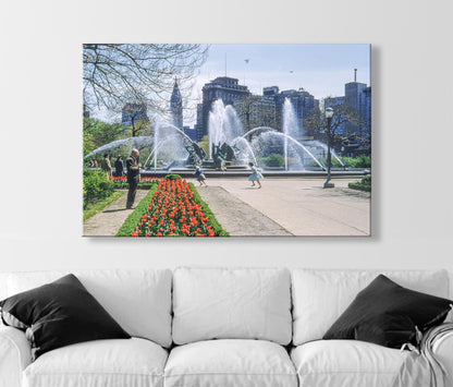 Philadelphia Logan Square Nostalgic Vintage Photography Print