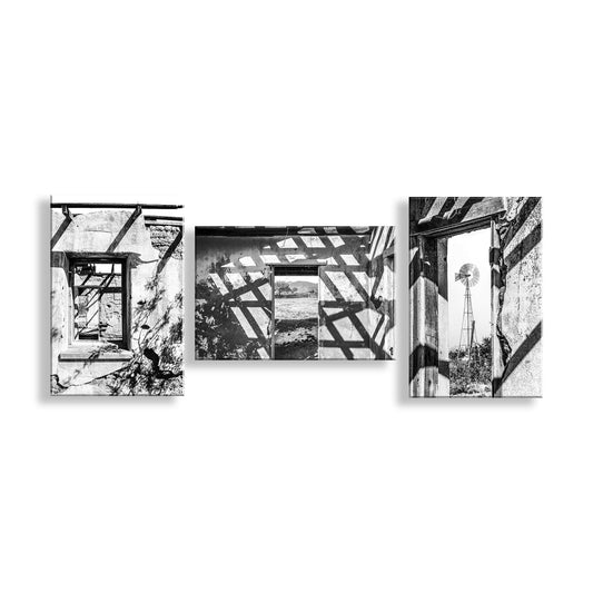 Old Adobe Ghost Ranch Photos – Black & White Desert Wall Art