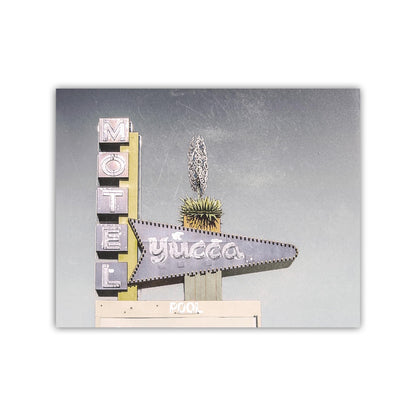 Midcentury Route 66 Wall Decor | Retro Vegas Neon Motel Artwork