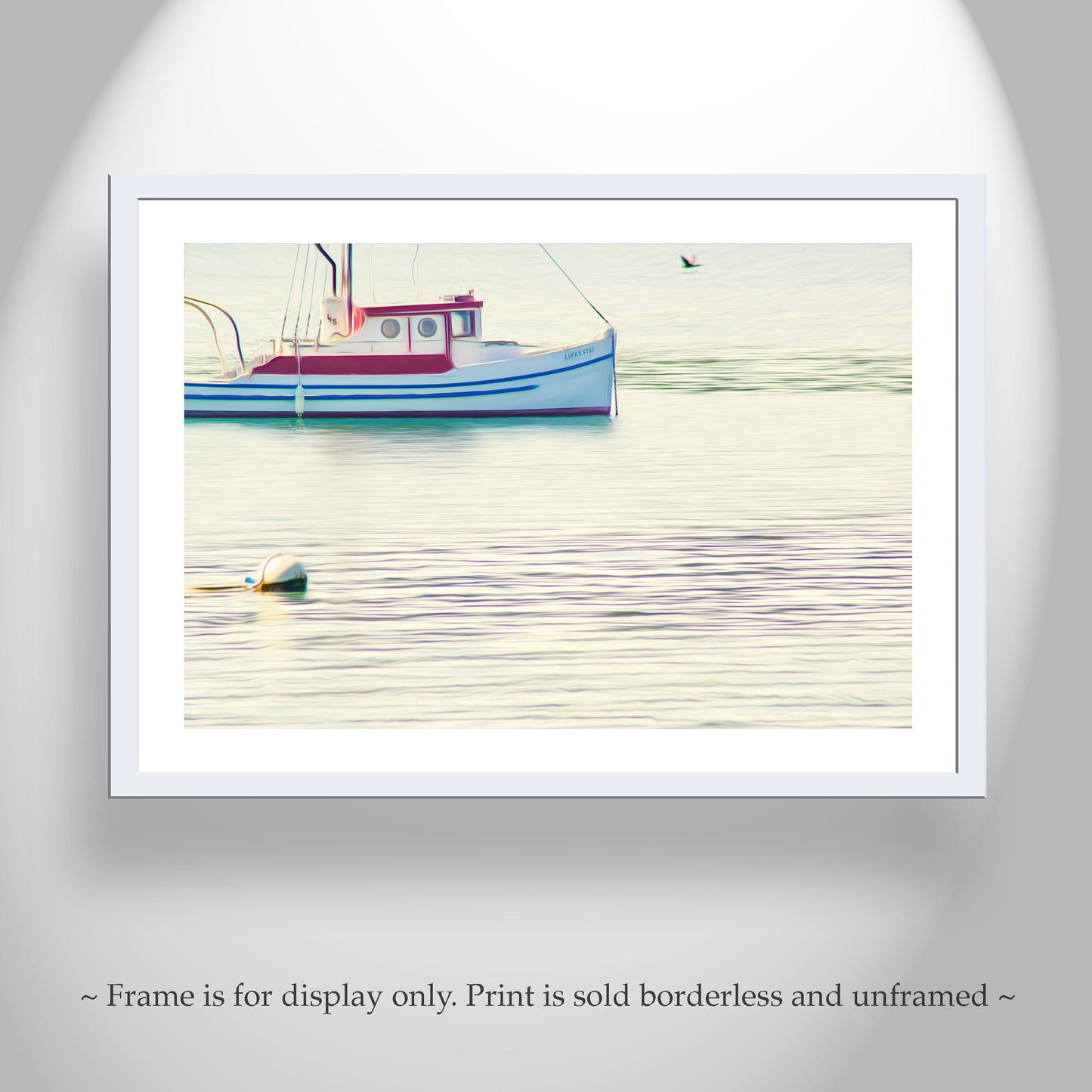Tomales Bay Fishing Boat Art Print | Point Reyes California Nautical Wall Decor