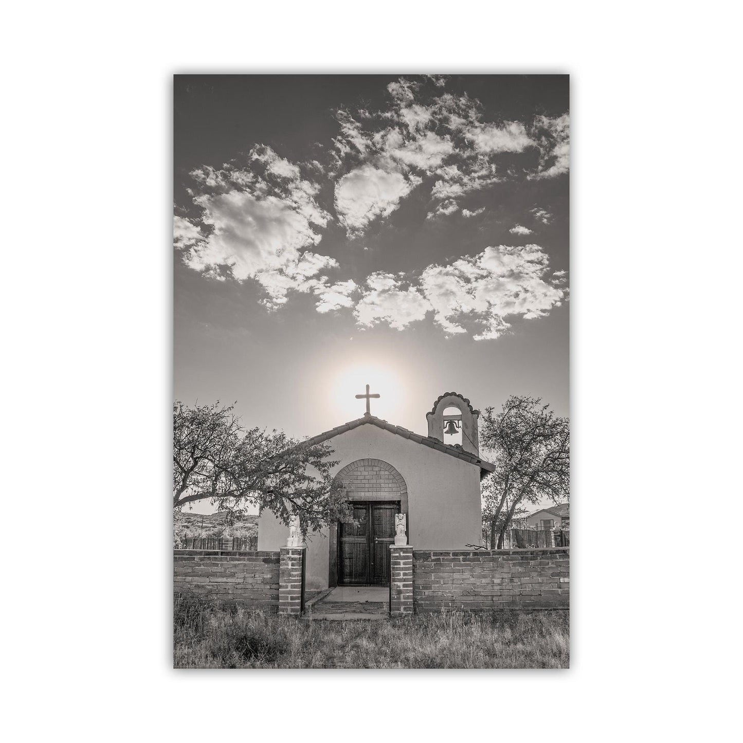 Sasabe Arizona Church Picture as Southwest Style Wall Decor