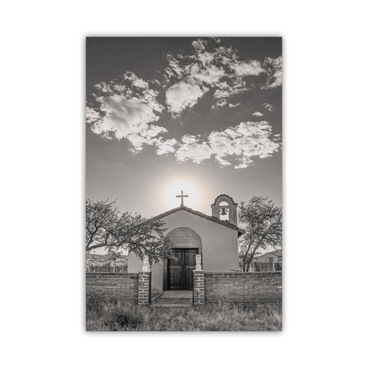 Sasabe Arizona Church Picture as Southwest Style Wall Decor
