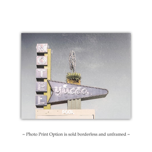 Midcentury Route 66 Wall Decor | Retro Vegas Neon Motel Artwork