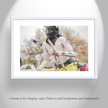 Apache Crown Dancer Photo at Folklorico Fiesta – Native American Wall Art Print | Tumacacori Arizona Southwestern Décor