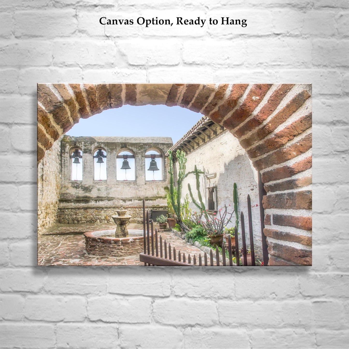 San Juan Capistrano Mission California Art Photograph | Historic Adobe Church Picture from Old California