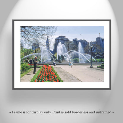Philadelphia Logan Square Nostalgic Vintage Photography Print