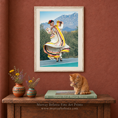 Folklorico dancer artwork at Tumacacori Arizona Fiesta by Murray Bolesta!