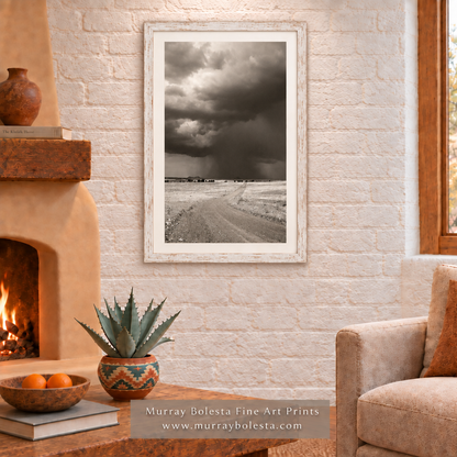 Framed Southwest monsoon artwork by Murray Bolesta