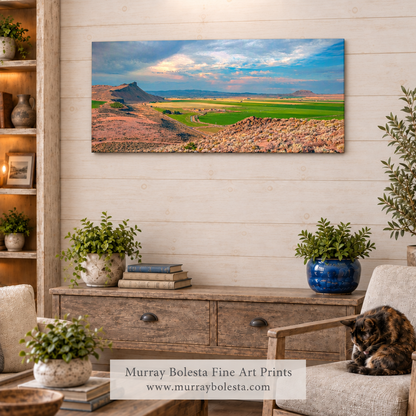 Frameless Modoc County panorama art by Murray Bolesta