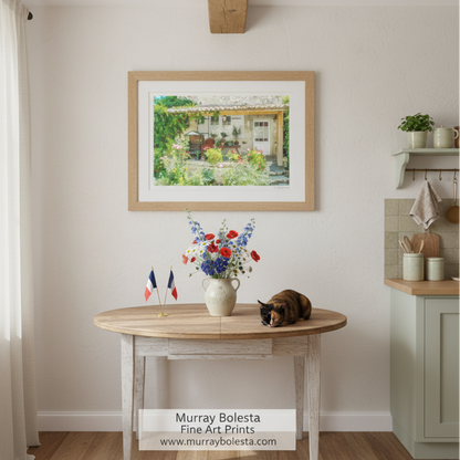 France stone cottage art print near Bordeaux by Murray Bolesta!