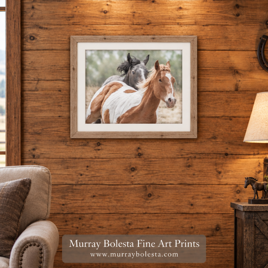 Frisky horses art by Murray Bolesta