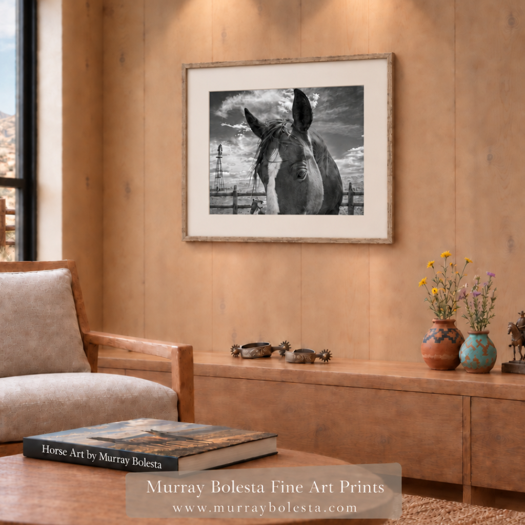 Horse artwork at San Rafael Valley Arizona by Murray Bolesta
