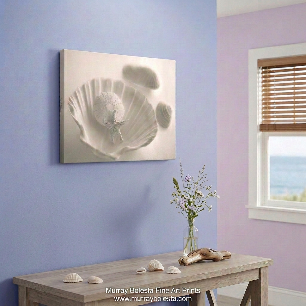 Ivory seashell artwork by Murray Bolesta