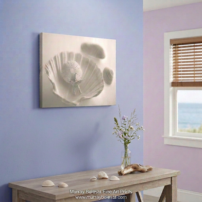 Ivory seashell artwork by Murray Bolesta