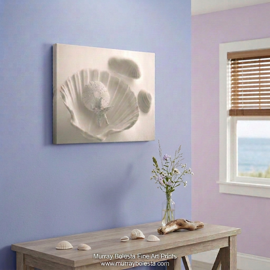 Ivory seashell artwork by Murray Bolesta
