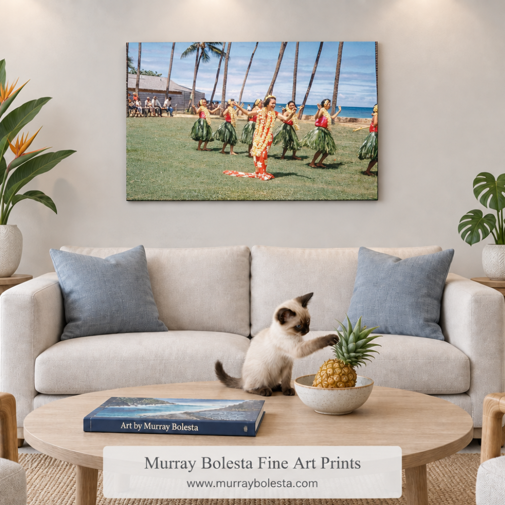 Midcentury Road Trip art by Murray Bolesta Hawaii Hula