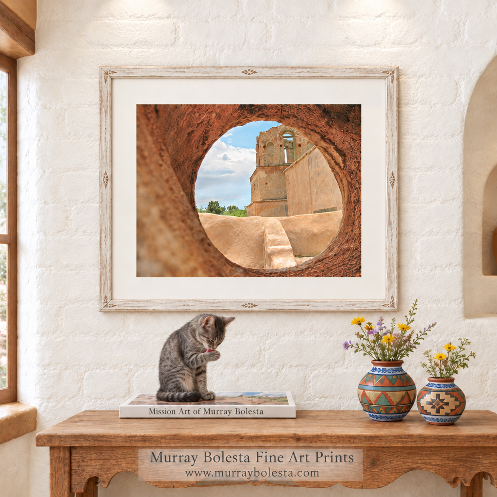 Mission artwork of Tumacacori Arizona by Murray Bolesta