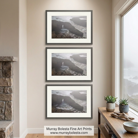 Mendocino Coast Triptych with Sea Arch by Murray Bolesta!