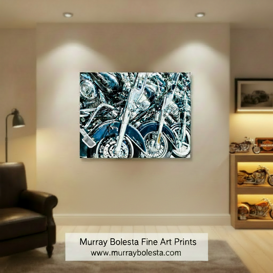 Harley Davidson Motorcycle Art Print by Murray Bolesta