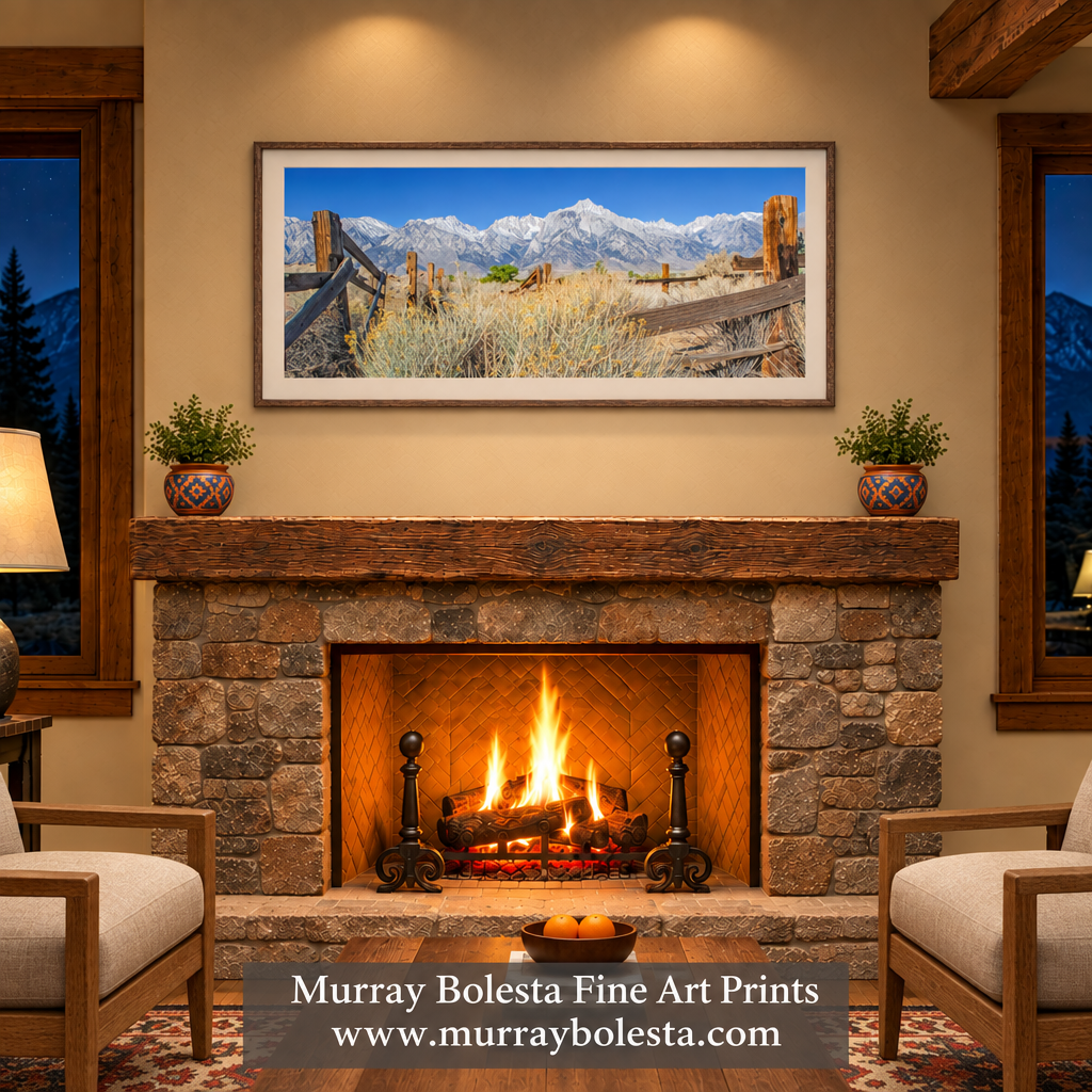 Mt Whitney Owens Valley landscape art by Murray Bolesta.