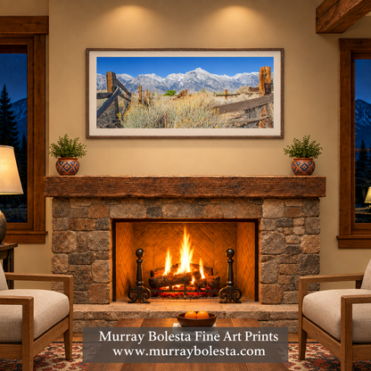 Mt Whitney Owens Valley landscape art by Murray Bolesta.