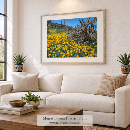 New square adobe living-room artwork mockup Art by Murray Bolesta