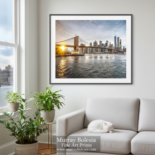 New York City Brooklyn Bridge with Janes Carousel by Murray Bolesta!