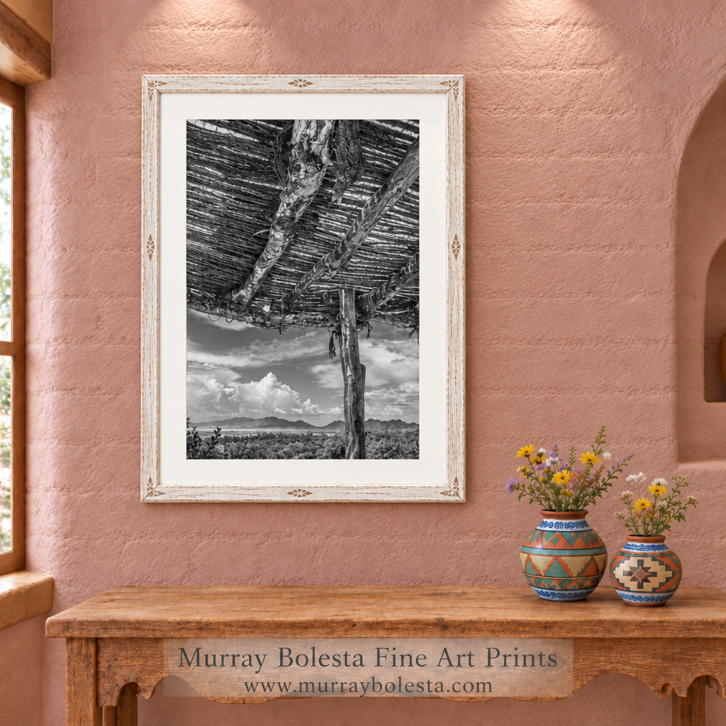 Mountain Empire Elgin Arizona from Canelo Hills with ocotillo ramada by Murray Bolesta!