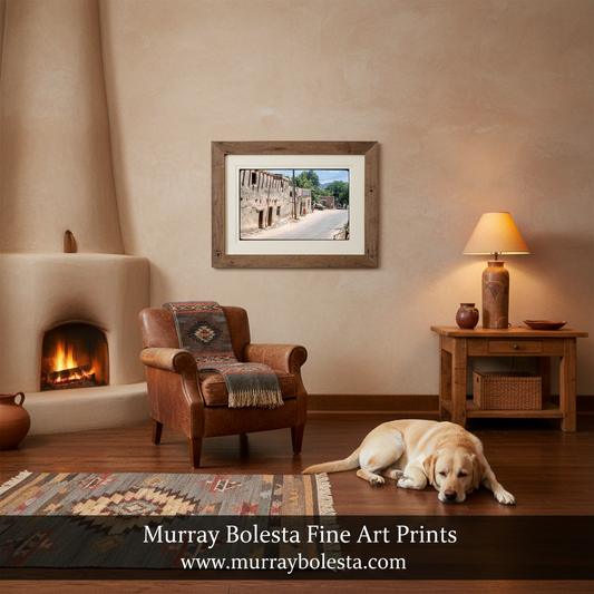 Santa Fe Oldest House Photo – Vintage New Mexico Adobe Wall Art