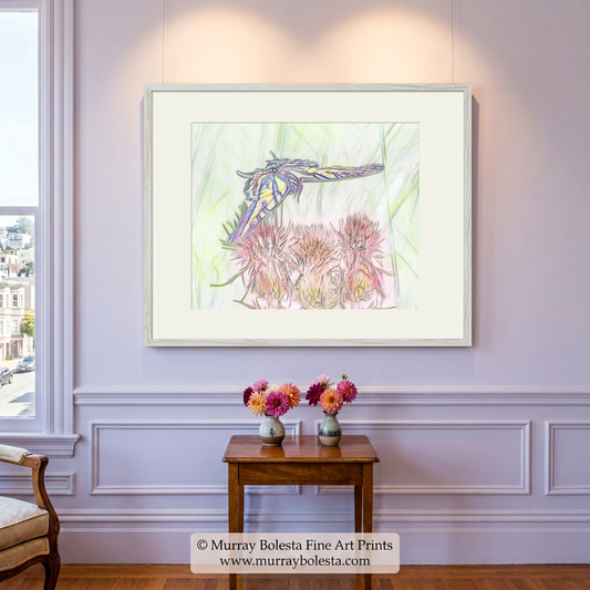 Butterfly artwork by Murray Bolesta in abstract