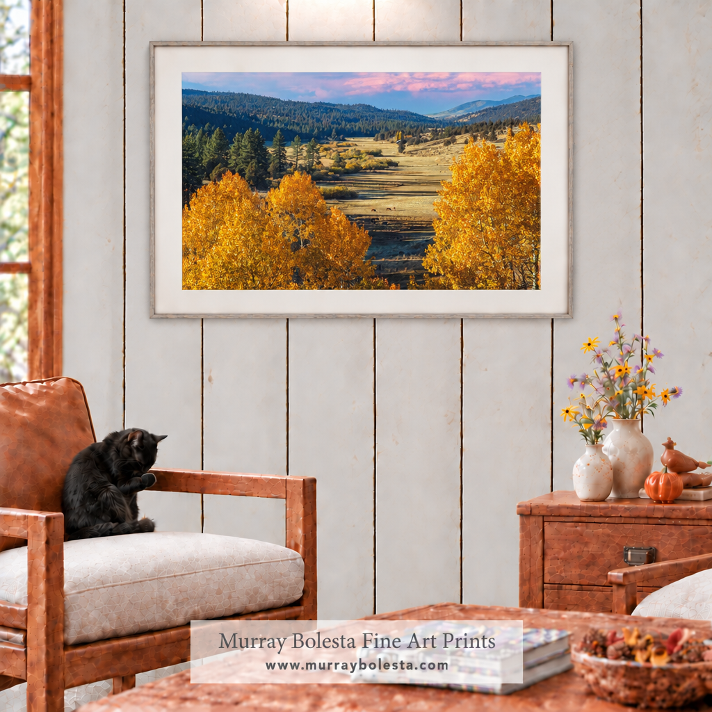 Ranch aspen landscape in California West by Murray Bolesta