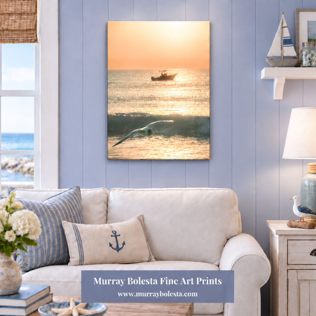 Rhode Island ocean sunrise art by Murray Bolesta