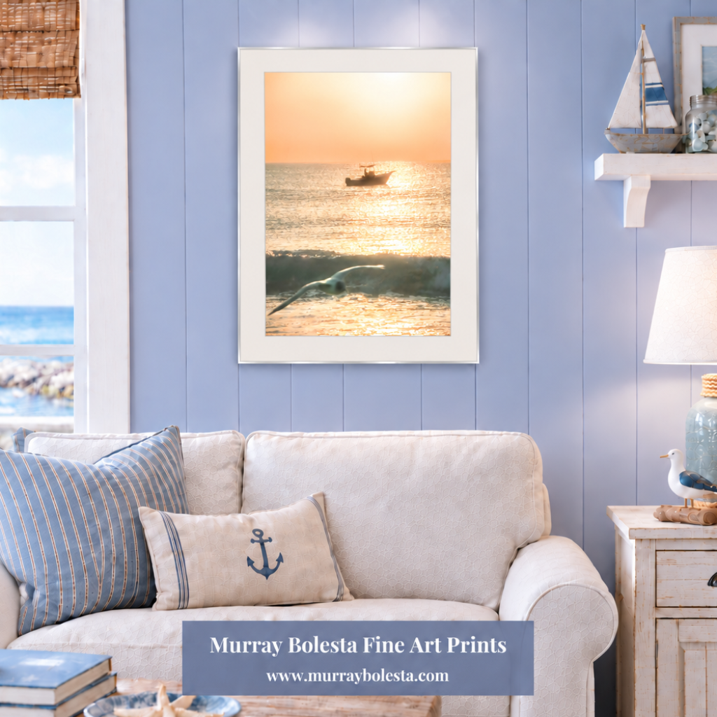 Rhode island sunrise art by Murray Bolesta