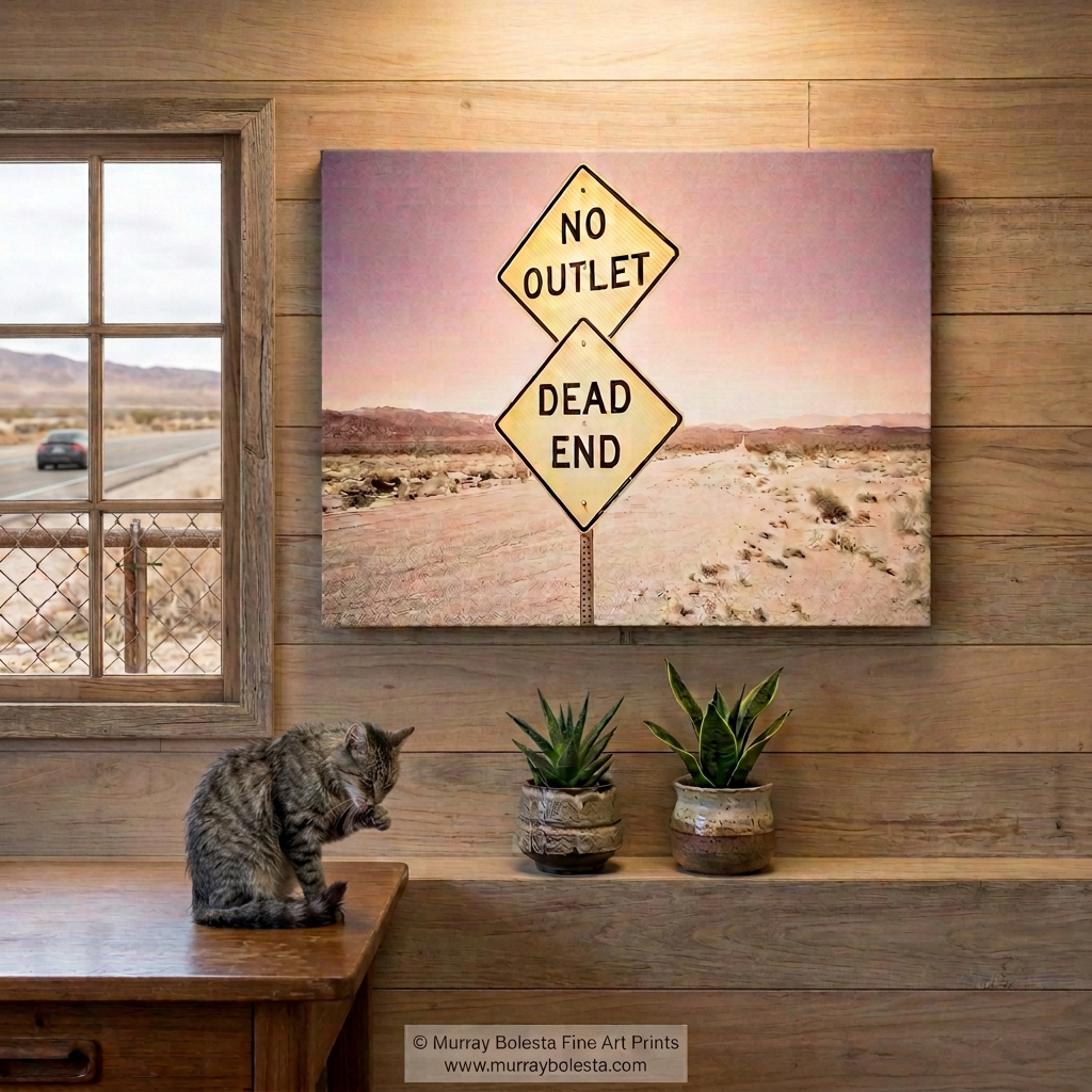 Desert Road Trip art print from California Mojave Desert by Murray Bolesta