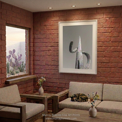 Saguaro Cactus botanical art by Murray Bolesta
